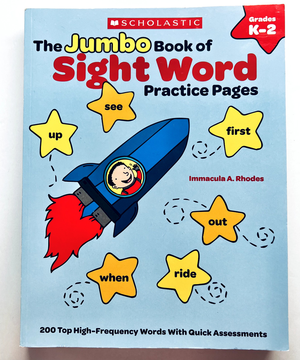 Scholastic The Jumbo Book of Sight Words Practice Pages K-2